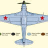 Склеиваемая пластиковая модель Истребитель Як-7Б советского лётчика-аса Петра Покрышева. Масштаб 1:48
