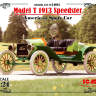 Склеиваемая пластиковая модель Model T 1913 Speedster, Американский спортивный автомобиль. Масштаб 1:24