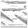Пластиковая модель Boeing 707-321 Pan American. Масштаб 1:144
