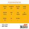 Акриловая краска AK Interactive 3rd GENERATION Standard. Yellow. 17 мл