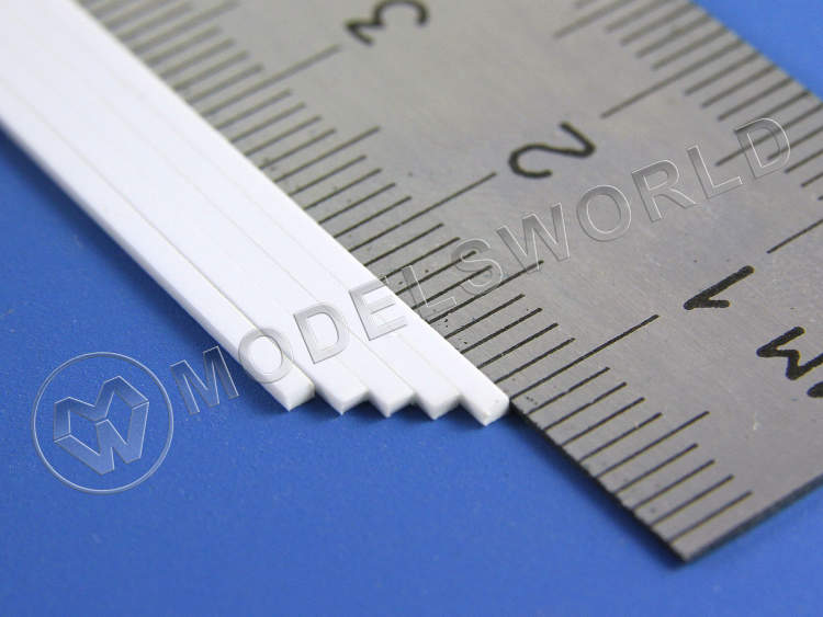 Полоска пластиковая для масштаба S, 0.8х1.2 мм, 10 шт - фото 1