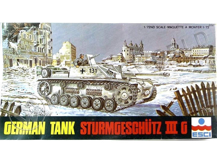 Склеиваемая пластиковая модель Немецкое штурмовое орудие Sturmgeschütz III Ausf. G. Масштаб 1:72 - фото 1