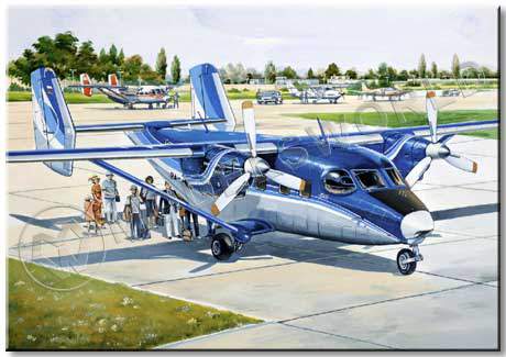 Склеиваемая пластиковая модель пассажирский самолет Ан-28 Регион-Авиа. Масштаб 1:144 - фото 1