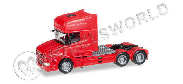 Модель автомобиля Scania Topline rigid tractor, красный. H0 1:87 - фото 1