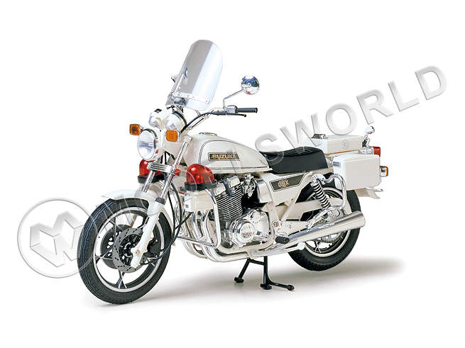 Склеиваемая пластиковая модель  Suzuki GSX750 полицейский мотоцикл. Масштаб 1:12 - фото 1