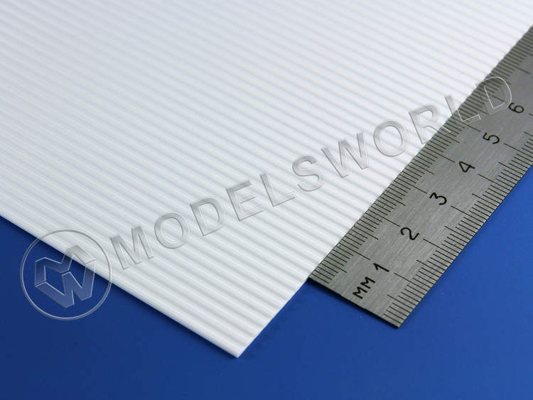 Сайдинг, шаг 2.5 мм, толщина 1 мм, лист 15х30 см - фото 1