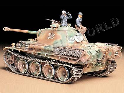 Склеиваемая пластиковая модель Panther G (поздняя версия) с 2-мя фигурами танкистов. Масштаб 1:35 - фото 1