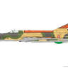 Склеиваемая пластиковая модель самолета MiG-21MF DUAL COMBO Масштаб 1:144