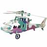 Сборная деревянная модель Вертолет (цветной)