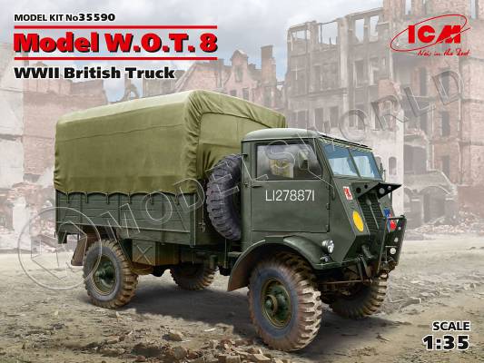 Склеиваемая пластиковая модель Model W.O.T. 8, Британский грузовой автомобиль ІІ МВ. Масштаб 1:35