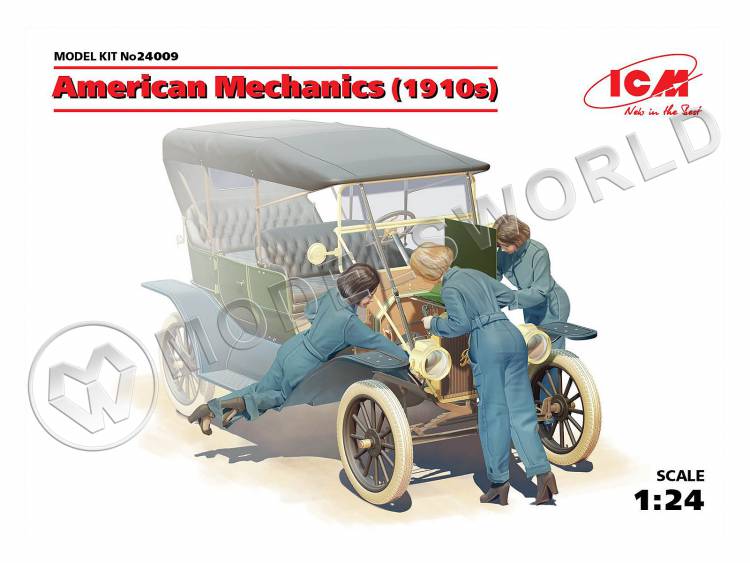 Фигуры Американские девушки механики (1910-е г.г.). Масштаб 1:24 - фото 1